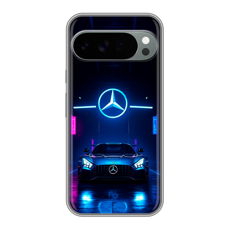 Силиконовый чехол на Google Pixel 10 Pro XL с принтом Mercedes Мерседес Силиконовый чехол на Google Pixel 10 Pro XL с принтом Mercedes Мерседес