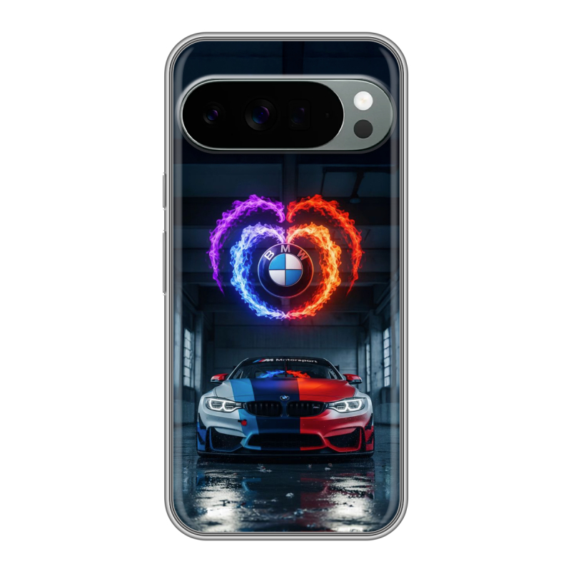 Силиконовый чехол на Google Pixel 10 Pro XL с принтом BMW БМВ Силиконовый чехол на Google Pixel 10 Pro XL с принтом BMW БМВ