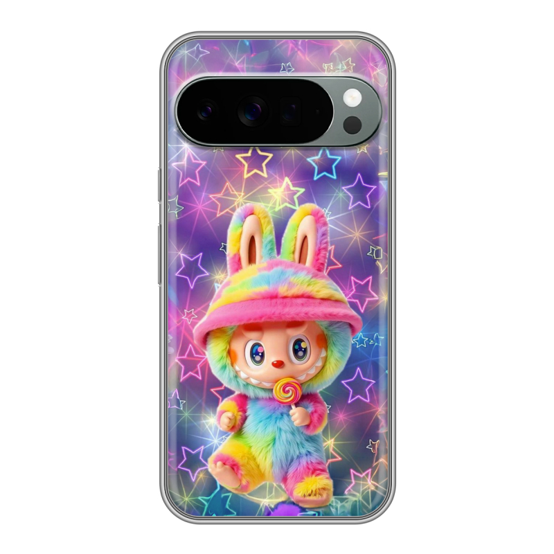 Силиконовый чехол на Google Pixel 10 Pro XL с принтом Labubu Лабубу Силиконовый чехол на Google Pixel 10 Pro XL с принтом Labubu Лабубу