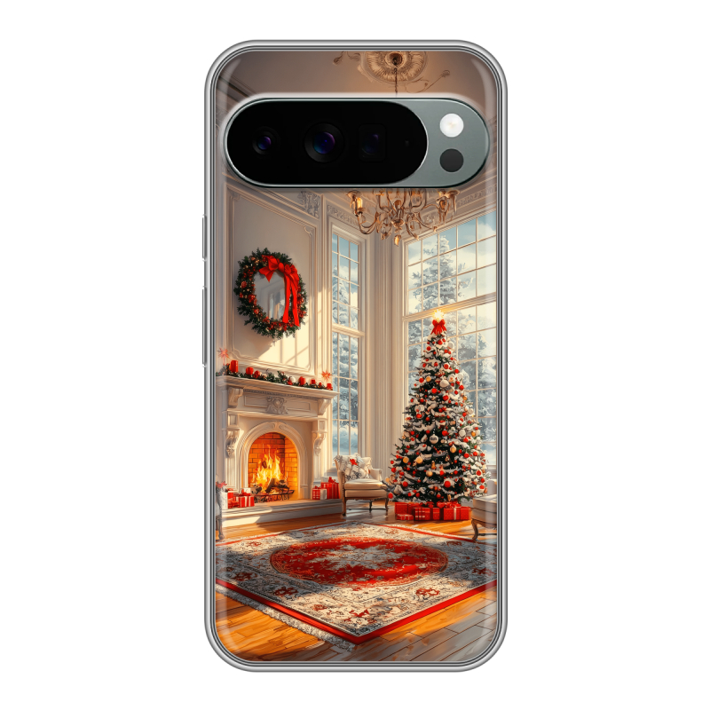 Силиконовый чехол на Google Pixel 10 Pro XL с принтом Новый год Силиконовый чехол на Google Pixel 10 Pro XL с принтом Новый год