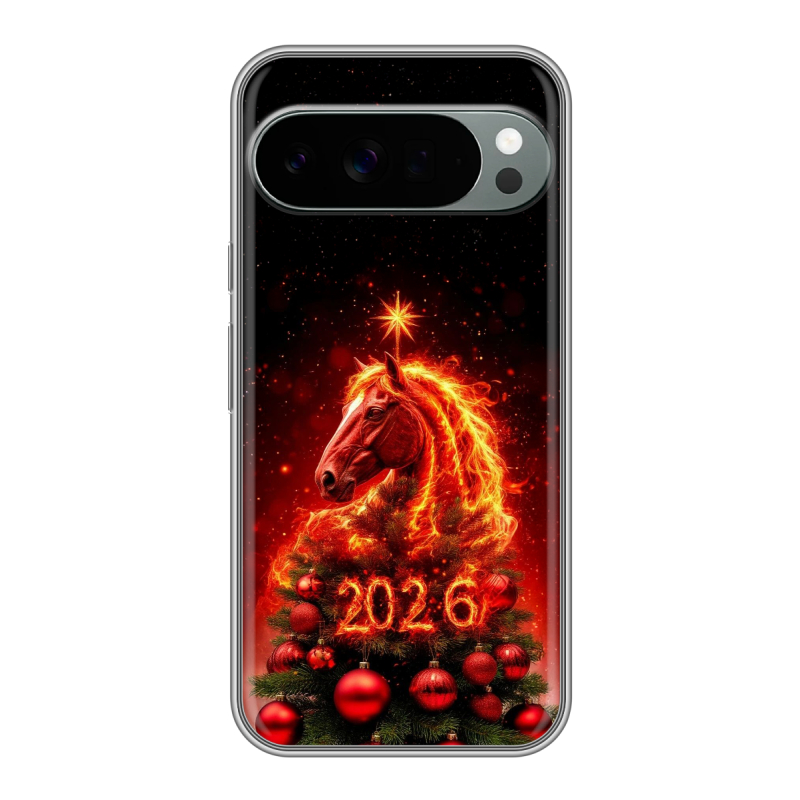 Силиконовый чехол на Google Pixel 10 Pro XL с принтом Новый год Силиконовый чехол на Google Pixel 10 Pro XL с принтом Новый год