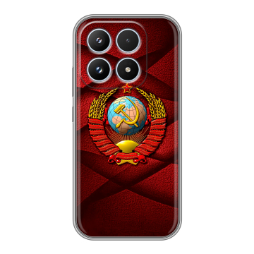 Силиконовый чехол на Xiaomi 17 с принтом Герб СССР