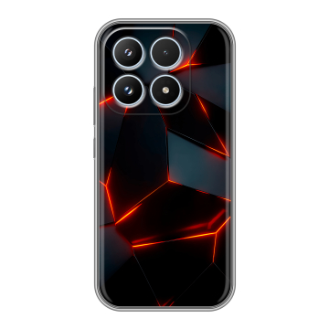 Силиконовый чехол на Xiaomi 17 с принтом Яркие абстракции