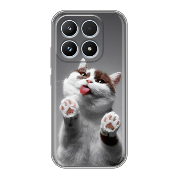 Силиконовый чехол на Xiaomi 17 с принтом Коты