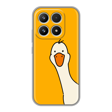 Силиконовый чехол на Xiaomi 17 с принтом Утка Силиконовый чехол на Xiaomi 17 с принтом Утка