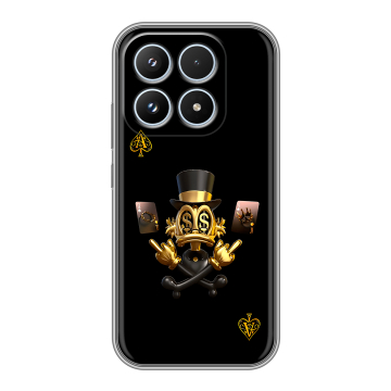 Силиконовый чехол на Xiaomi 17 с принтом Золотой скрудж макдак Силиконовый чехол на Xiaomi 17 с принтом Золотой скрудж макдак