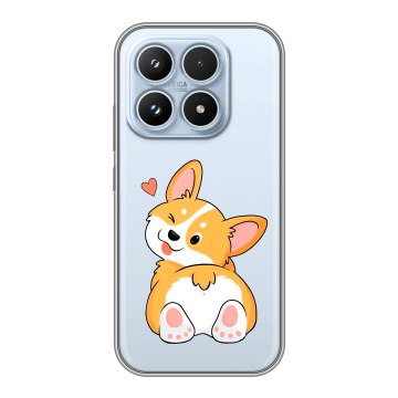 Силиконовый чехол на Xiaomi 17 с принтом Корги Силиконовый чехол на Xiaomi 17 с принтом Корги