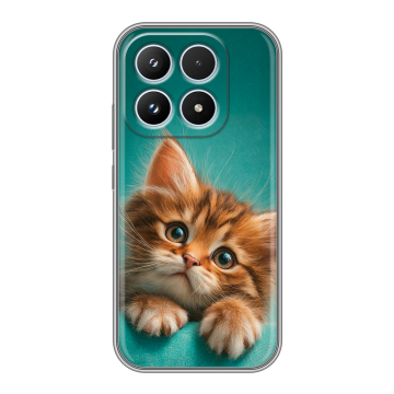 Силиконовый чехол на Xiaomi 17 с принтом котенок Силиконовый чехол на Xiaomi 17 с принтом котенок