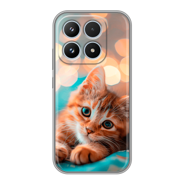 Силиконовый чехол на Xiaomi 17 с принтом котик Силиконовый чехол на Xiaomi 17 с принтом котик