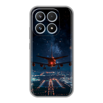 Силиконовый чехол на Xiaomi 17 с принтом самолет Силиконовый чехол на Xiaomi 17 с принтом самолет