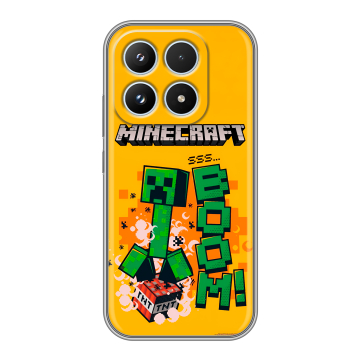 Силиконовый чехол на Xiaomi 17 с принтом Майнкрафт Minecraft Силиконовый чехол на Xiaomi 17 с принтом Майнкрафт Minecraft