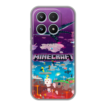 Силиконовый чехол на Xiaomi 17 с принтом Майнкрафт Minecraft Силиконовый чехол на Xiaomi 17 с принтом Майнкрафт Minecraft