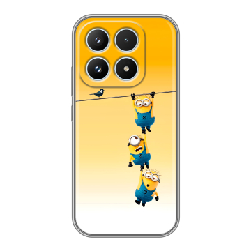 Силиконовый чехол на Xiaomi 17 с принтом Миньоны Силиконовый чехол на Xiaomi 17 с принтом Миньоны