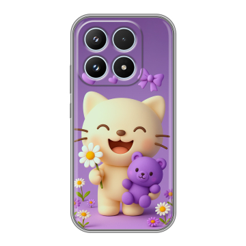 Силиконовый чехол на Xiaomi 17 с принтом для девочек Силиконовый чехол на Xiaomi 17 с принтом для девочек