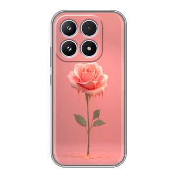 Силиконовый чехол на Xiaomi 17 с принтом Розовая роза