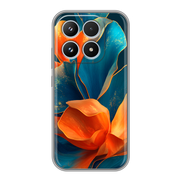 Силиконовый чехол на Xiaomi 17 с принтом Цветы