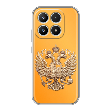 Силиконовый чехол на Xiaomi 17 с принтом Герб Флаг России