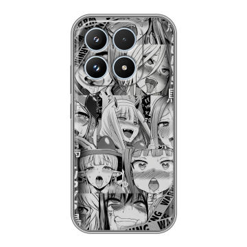Силиконовый чехол на Xiaomi 17 с принтом Ahegao Ахегао Аниме