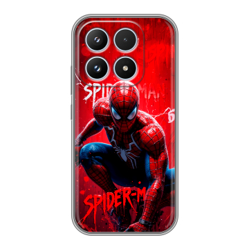 Силиконовый чехол на Xiaomi 17 с принтом Spiderman Человек паук