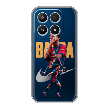 Силиконовый чехол на Xiaomi 17 с принтом Барселона Barca Yamal Силиконовый чехол на Xiaomi 17 с принтом Барселона Barca Yamal