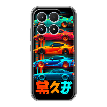 Силиконовый чехол на Xiaomi 17 с принтом машины тачки
