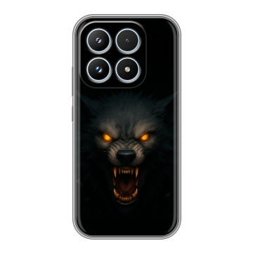 Силиконовый чехол на Xiaomi 17 с принтом Волк