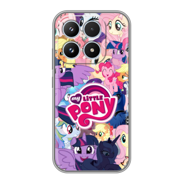 Силиконовый чехол на Xiaomi 17 с принтом My little pony Дружба чудо