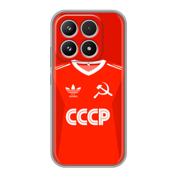 Силиконовый чехол на Xiaomi 17 с принтом Флаг Герб СССР