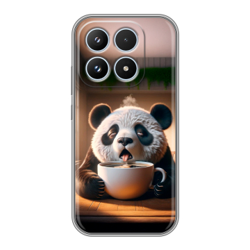 Силиконовый чехол на Xiaomi 17 с принтом смешная панда Силиконовый чехол на Xiaomi 17 с принтом смешная панда