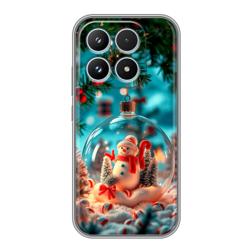 Силиконовый чехол на Xiaomi 17 с принтом Новый год