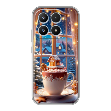 Силиконовый чехол на Xiaomi 17 с принтом Новый год