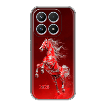 Силиконовый чехол на Xiaomi 17 с принтом Новый год