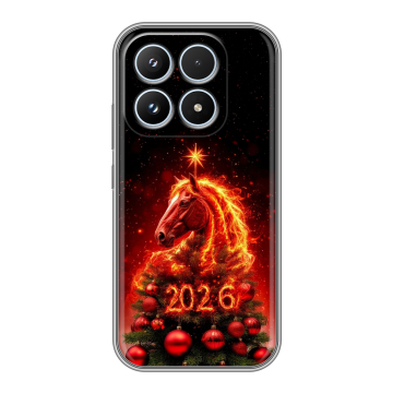 Силиконовый чехол на Xiaomi 17 с принтом Новый год