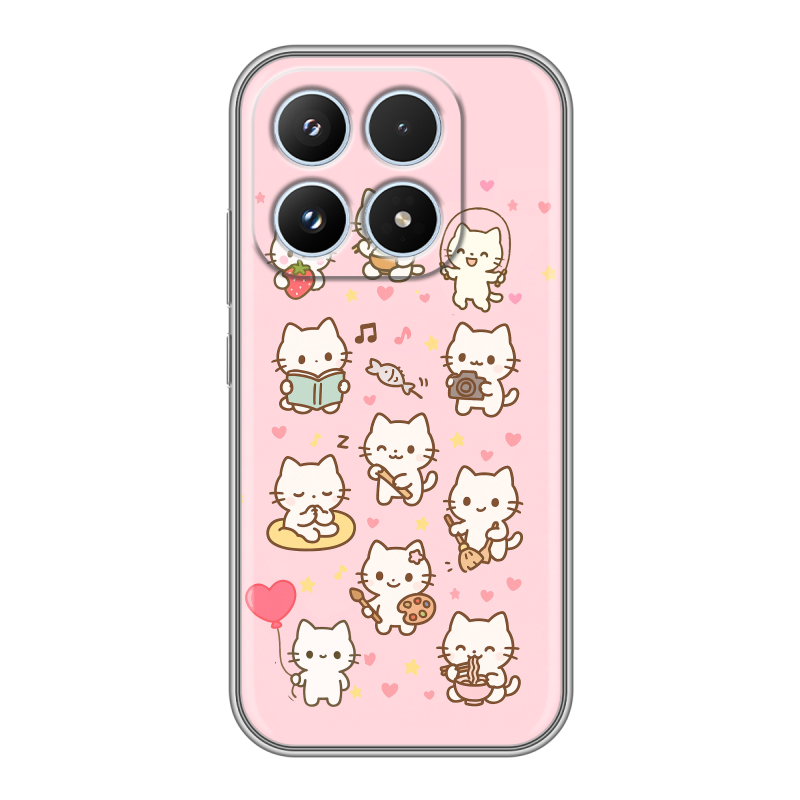 Силиконовый чехол на Xiaomi 17 с принтом Hello Kitty Хелоу Кити Силиконовый чехол на Xiaomi 17 с принтом Hello Kitty Хелоу Кити