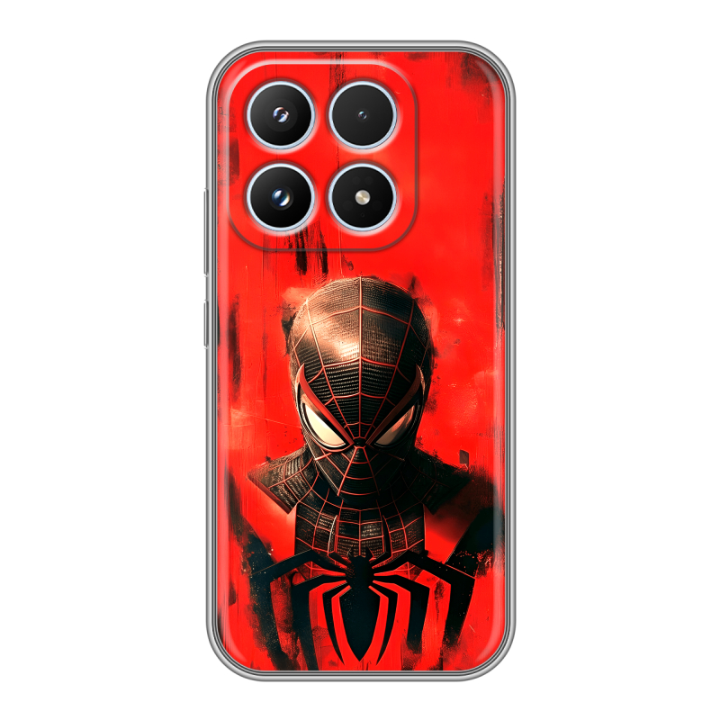 Силиконовый чехол на Xiaomi 17 с принтом человек паук spiderman Силиконовый чехол на Xiaomi 17 с принтом человек паук spiderman