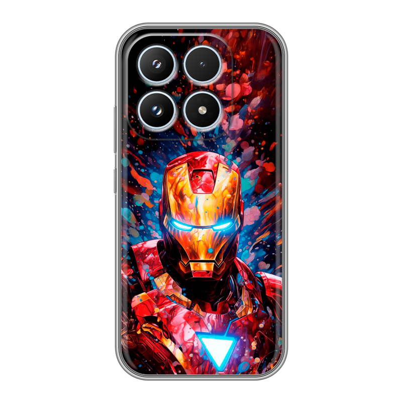 Силиконовый чехол на Xiaomi 17 с принтом Железный человек Ironman Силиконовый чехол на Xiaomi 17 с принтом Железный человек Ironman