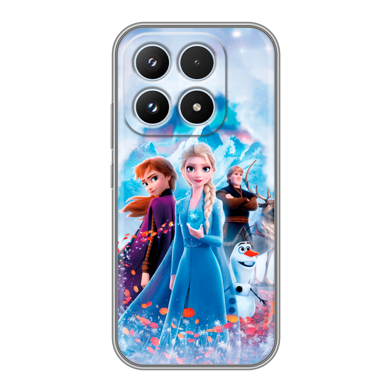 Силиконовый чехол на Xiaomi 17 с принтом Холодное сердце Frozen Силиконовый чехол на Xiaomi 17 с принтом Холодное сердце Frozen