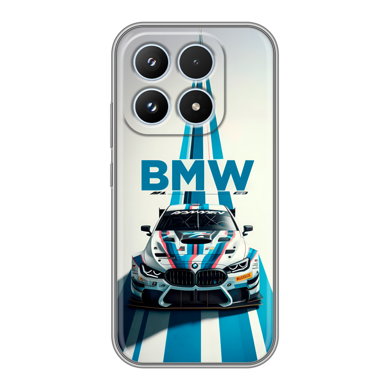Силиконовый чехол на Xiaomi 17 с принтом БМВ BMW Силиконовый чехол на Xiaomi 17 с принтом БМВ BMW