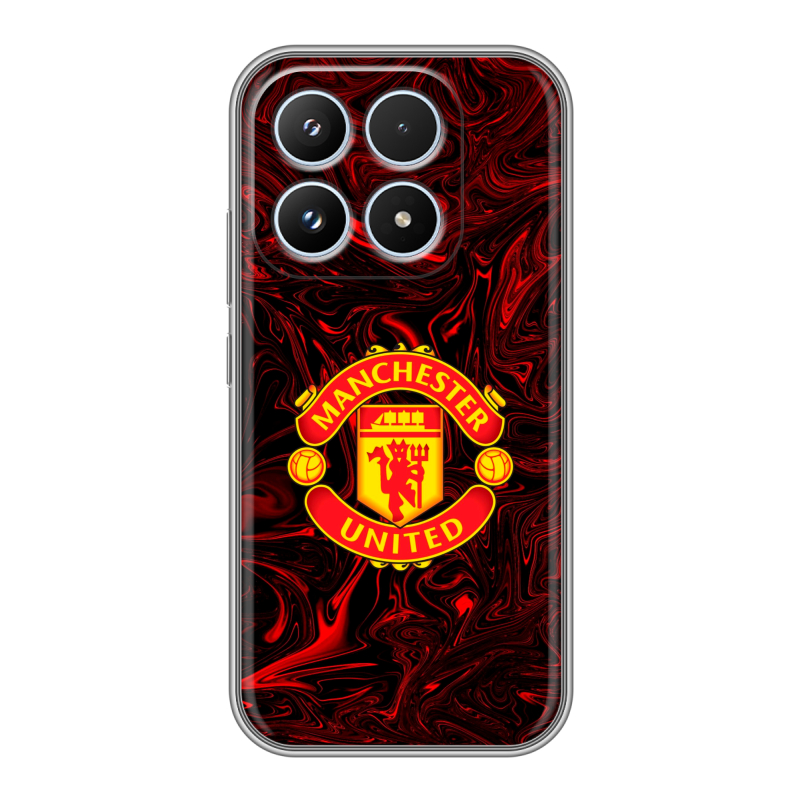Силиконовый чехол на Xiaomi 17 с принтом Manchester United Силиконовый чехол на Xiaomi 17 с принтом Manchester United