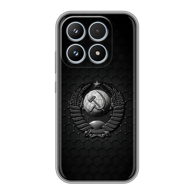 Силиконовый чехол на Xiaomi 17 с принтом Герб Флаг СССР Силиконовый чехол на Xiaomi 17 с принтом Герб Флаг СССР