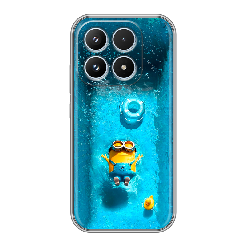 Силиконовый чехол на Xiaomi 17 с принтом Миньоны Силиконовый чехол на Xiaomi 17 с принтом Миньоны