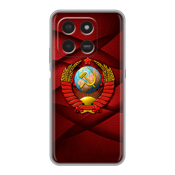 Силиконовый чехол на Honor X7d с принтом Герб СССР Силиконовый чехол на Honor X7d с принтом Герб СССР