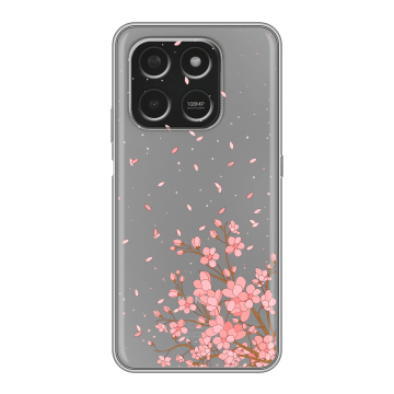 Силиконовый чехол на Honor X7d с принтом Ветка сакуры Силиконовый чехол на Honor X7d с принтом Ветка сакуры