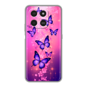 Силиконовый чехол на Honor X7d с принтом Бабочки Силиконовый чехол на Honor X7d с принтом Бабочки