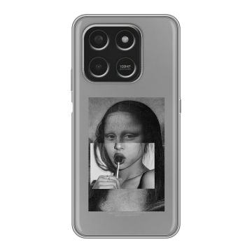 Силиконовый чехол на Honor X7d с принтом Мона Лиза Силиконовый чехол на Honor X7d с принтом Мона Лиза