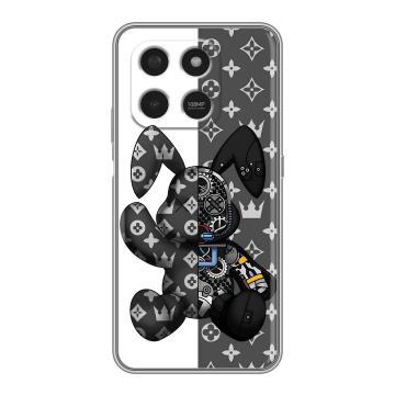 Силиконовый чехол на Honor X7d с принтом Луи робот Силиконовый чехол на Honor X7d с принтом Луи робот