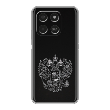 Силиконовый чехол на Honor X7d с принтом Герб России Силиконовый чехол на Honor X7d с принтом Герб России