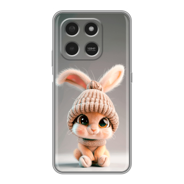 Силиконовый чехол на Honor X7d с принтом Кролик