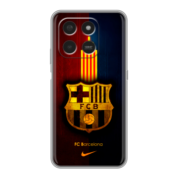 Силиконовый чехол на Honor X7d с принтом Барселона Barcelona