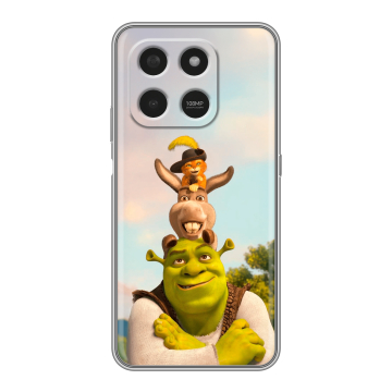 Силиконовый чехол на Honor X7d с принтом Шрек Shrek Силиконовый чехол на Honor X7d с принтом Шрек Shrek